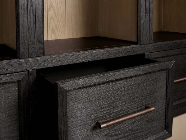 Hattie Oak Wood Entryway Cabinet Storage Tall Cabinet With Hooks - Image 4