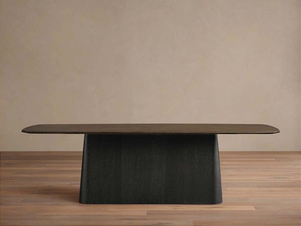 Saint Germain Wood Dining Table with Solid Oak Wood Top & Toulouse Base - Image 8
