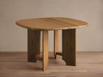 Jolson Wood Rectangular Extension Dining Table with Honey Finish & Dual 20" Leaves - Image 2