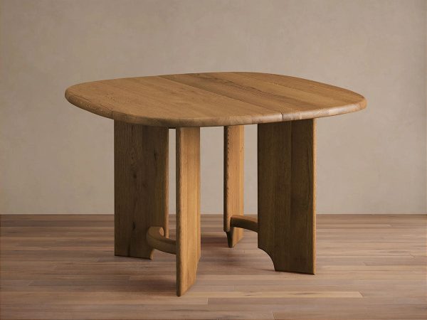 Jolson Wood Rectangular Extension Dining Table with Honey Finish & Dual 20" Leaves - Image 2