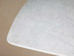 Saint Germain Stone Dining Table with Natural Stone Marble Wood Toulouse Base - Image 3