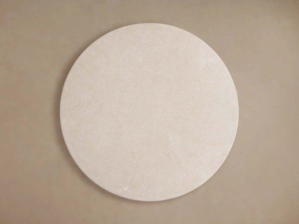 Saint Germain Round Dining Table with Marble Top Wood Dauphine Base - Image 10