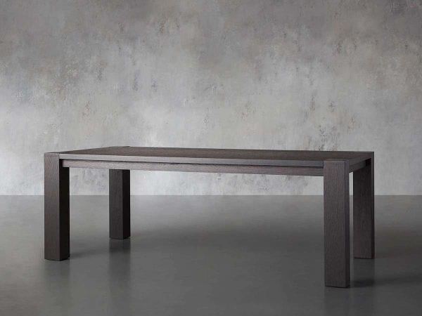 Parsons Rectangle Dining Table with Solid Romanian Oak - Image 2
