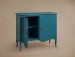 Varzi Hand-Painted Wood Storage Sideboard Antique Buffet Cabinet Tanganika - Image 9