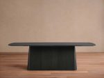 Saint Germain Wood Dining Table with Solid Oak Wood Top & Toulouse Base - Image 9