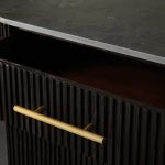 Finnley Wood Eight-Drawer Dresser with Marble or Bluestone Top Rural Chest Of 8 Drawers Cabinet - Image 3