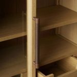 Hattie Medi Century  Style Wall Mounted Storage Cabinet Wood Arched Drawers Cabinet - Image 9