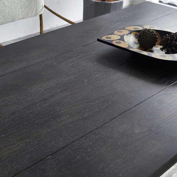 Thaddeus Metal Medieval Style Dining Table Hand-Forged Modern Kitchen Table - Image 6