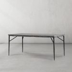 Thaddeus Metal Medieval Style Dining Table Hand-Forged Modern Kitchen Table - Image 15