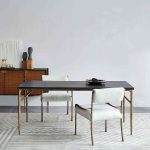Thaddeus Metal Medieval Style Dining Table Hand-Forged Modern Kitchen Table - Image 3