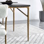 Thaddeus Metal Medieval Style Dining Table Hand-Forged Modern Kitchen Table - Image 5