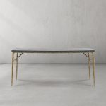 Thaddeus Metal Medieval Style Dining Table Hand-Forged Modern Kitchen Table - Image 7