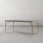 Thaddeus Metal Medieval Style Dining Table Hand-Forged Modern Kitchen Table - Image 16
