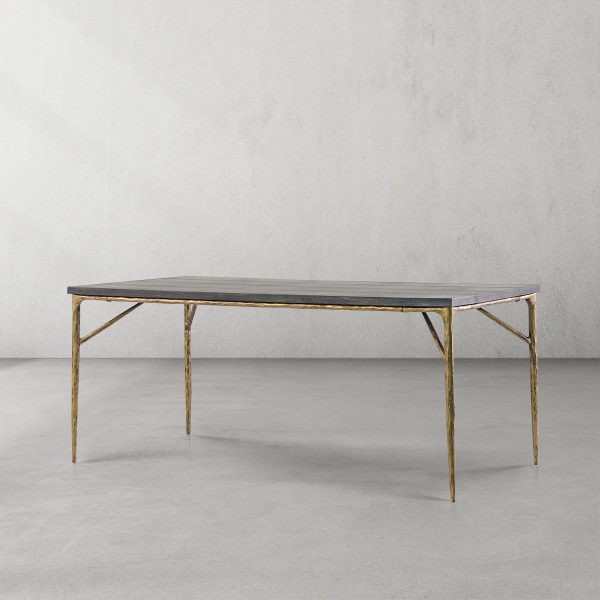 Thaddeus Metal Medieval Style Dining Table Hand-Forged Modern Kitchen Table - Image 16