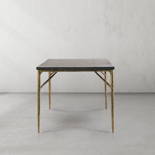 Thaddeus Metal Medieval Style Dining Table Hand-Forged Modern Kitchen Table - Image 9