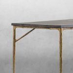 Thaddeus Metal Medieval Style Dining Table Hand-Forged Modern Kitchen Table - Image 10