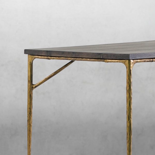 Thaddeus Metal Medieval Style Dining Table Hand-Forged Modern Kitchen Table - Image 10