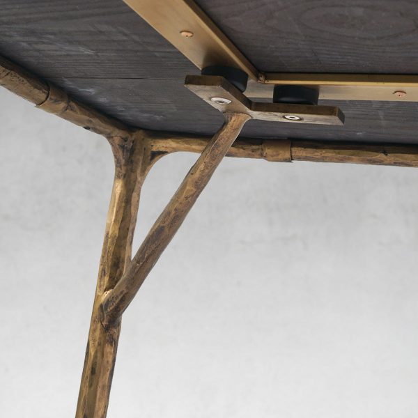 Thaddeus Metal Medieval Style Dining Table Hand-Forged Modern Kitchen Table - Image 12