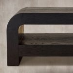 Pierre Mid-Century Modern Wood Coffee Table Sofa Center Tea Table in Oak Veneer - Image 4