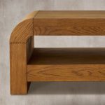 Pierre Mid-Century Modern Wood Coffee Table Sofa Center Tea Table in Oak Veneer - Image 7