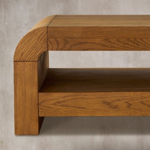 Pierre Mid-Century Modern Wood Coffee Table Sofa Center Tea Table in Oak Veneer - Image 7