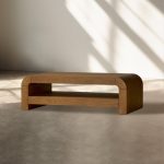 Pierre Mid-Century Modern Wood Coffee Table Sofa Center Tea Table in Oak Veneer - Image 6