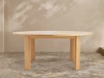 Bal Harbour Natural Teak Round Outdoor Dining Table - Image 3