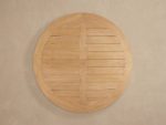 Bal Harbour Natural Teak Round Outdoor Dining Table - Image 4