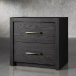 Bodhi Tall Nightstand Wood Night Side Cabinet Rustic Bedside Table Two-Drawer Chest - Image 5