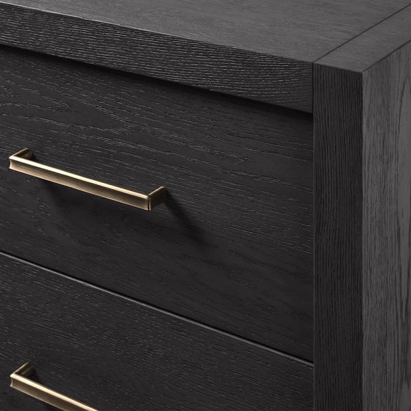 Bodhi Tall Nightstand Wood Night Side Cabinet Rustic Bedside Table Two-Drawer Chest - Image 6