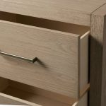 Bodhi Tall Nightstand Wood Night Side Cabinet Rustic Bedside Table Two-Drawer Chest - Image 9