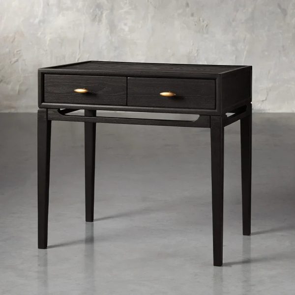 Brock Nightstand Mid-Century Modern Bedside Table Ash Night Side Storage Cabinet - Image 6