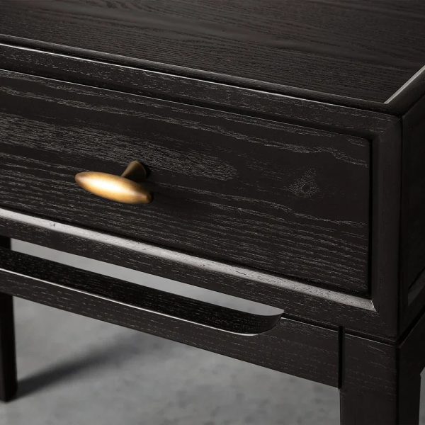 Brock Nightstand Mid-Century Modern Bedside Table Ash Night Side Storage Cabinet - Image 7