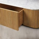 Finnley Storage Coffee Table Stone Top Sofa Center Tea Table With Drawer - Image 7