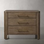 Calista Closed Oak Nightstand Two-Drawer Chest Wood Night Side Table Bedside - Image 4