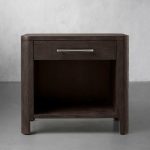 Calista Open Nightstand Night Side Table Wood Bedside Cabinet - Image 4