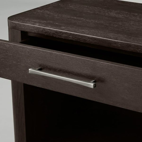 Calista Open Nightstand Night Side Table Wood Bedside Cabinet - Image 6
