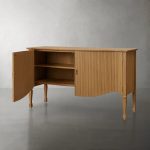 Conrad Solid Teak Sideboard Wood Vintage Storage Cabinets - Image 9