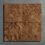 Corey Closed Nightstand Bedside Table with Mappa Burl Wood 2 Drawers - Image 4