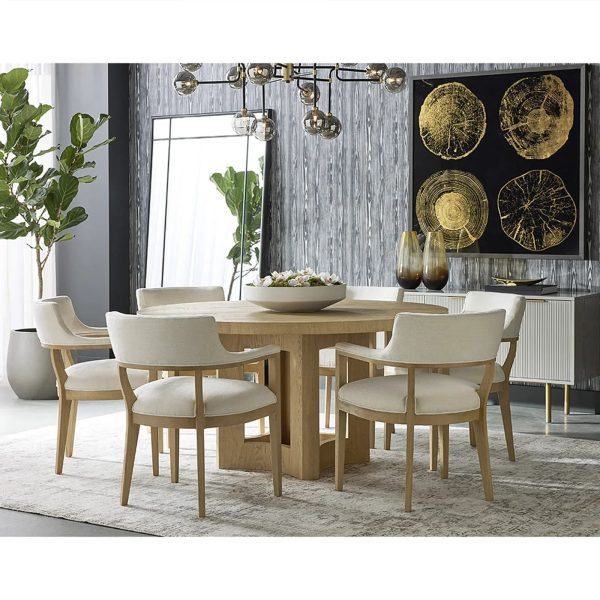 Doroda Modern Wood Frame Sideboard Spacious Cabinets With Gold Hardware - Image 3