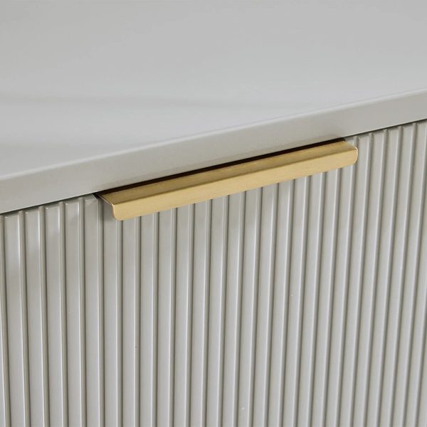 Doroda Modern Wood Frame Sideboard Spacious Cabinets With Gold Hardware - Image 6