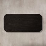 Finnley Solid Wood Coffee Table Rustic Sofa Center Tea Table with Reeded Design - Image 4