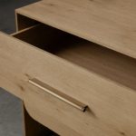 Felton Closed Nightstand Wood Bedside Table with Soft-Close Drawers - Image 6