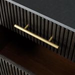 Finnley Closed Nightstand Marble Double Drawers Chest Bedside Table - Image 15