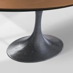 Aero Oval Solid Wood Dining Table Tulip Round Dining Table with Cast Steel Base - Image 47