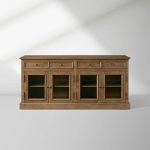 Kensington Reclaimed Glass Buffet Vintage Reclaimed Wood Farmhouse Style