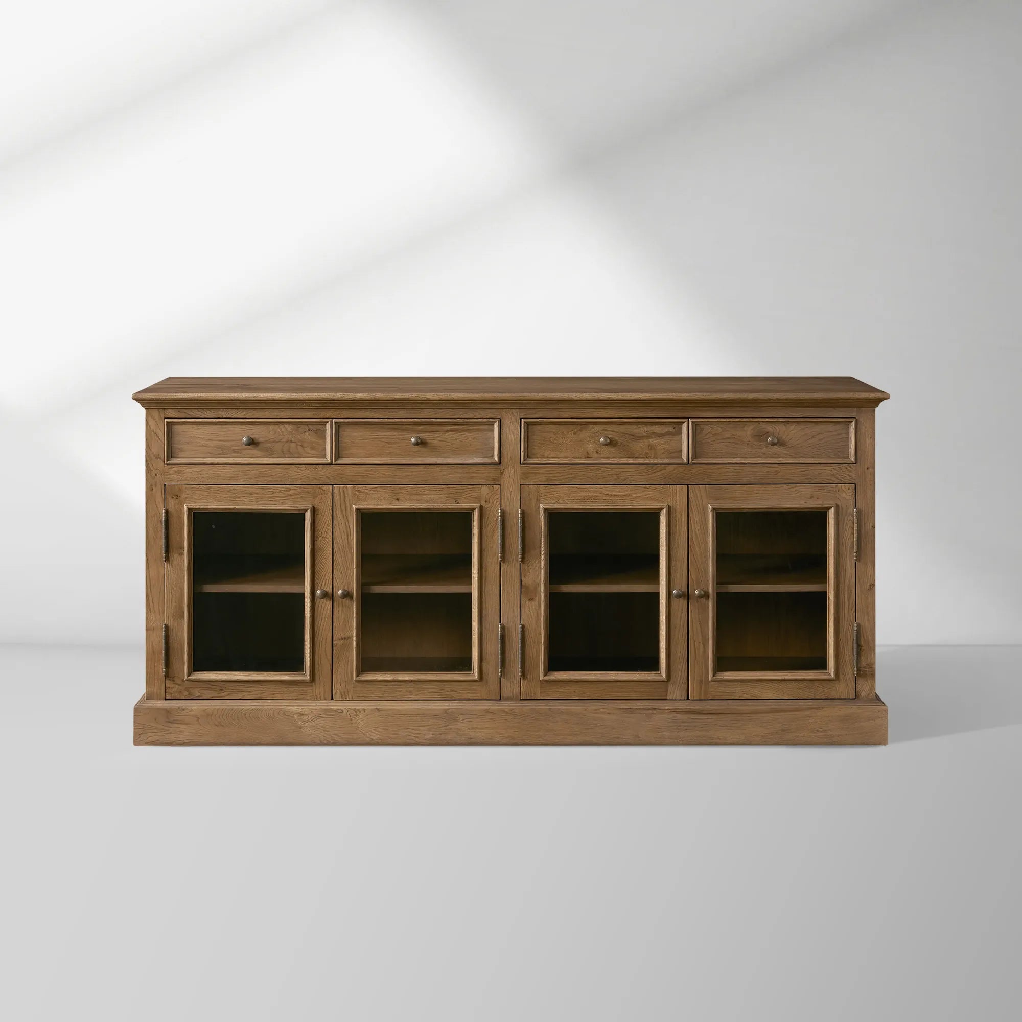 HL-KensingtonReclaimedGlassBuffet.jpg Kensington Reclaimed Glass Buffet Vintage Reclaimed Wood Farmhouse Style - Image 1