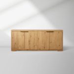 Redding Sideboard - Minimalist Solid Wood Modern Buffet Cabinet - Image 2