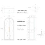 Hattie Burl Tall Cabinet Living Room Natural Wood Grain Storage Cabinet - Image 7