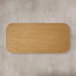 Finnley Solid Wood Coffee Table Rustic Sofa Center Tea Table with Reeded Design - Image 8